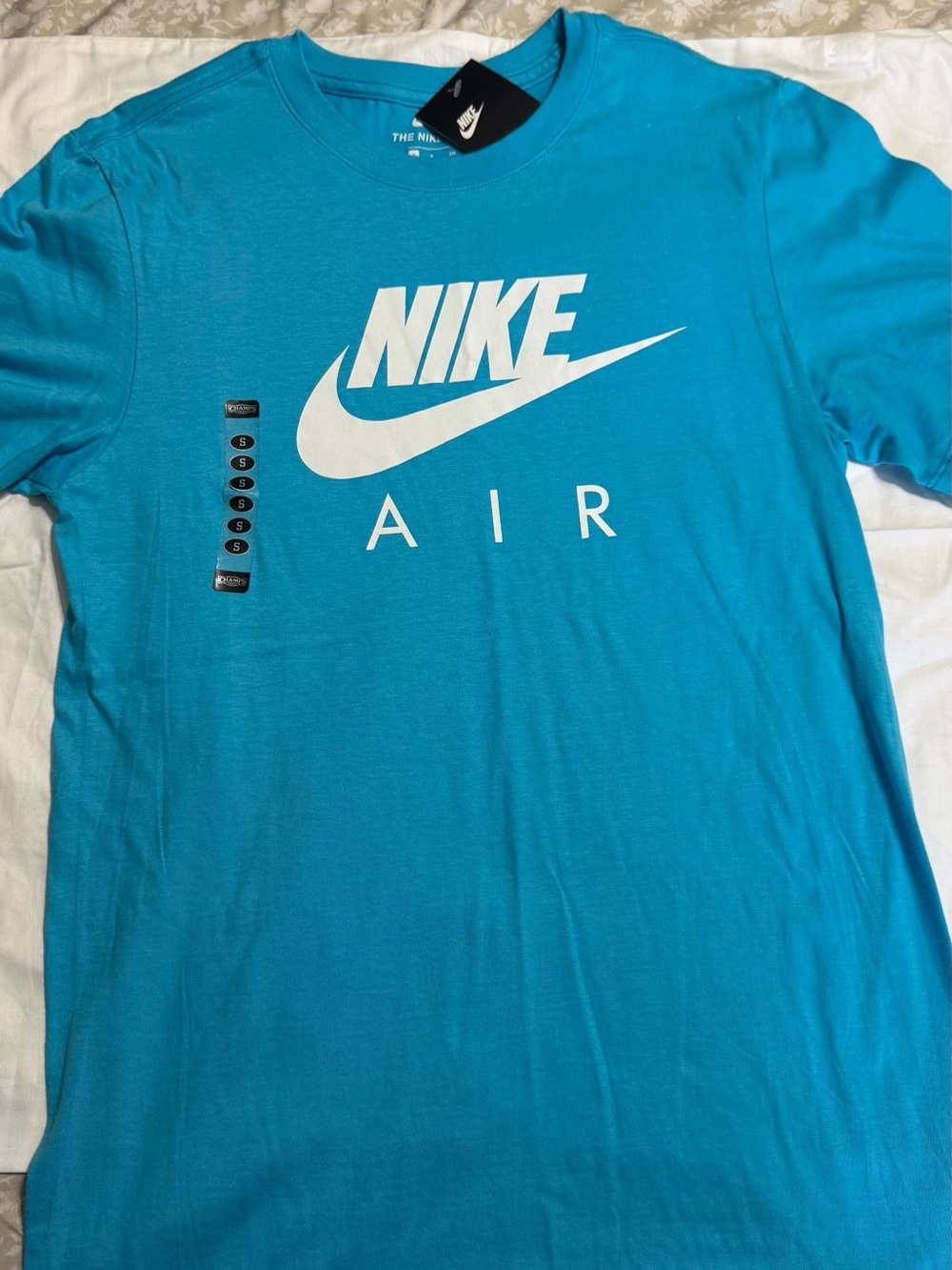 Nike Air T-Shirt in Bright Teal with White Logo
